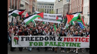 Manifestación en irlanda
