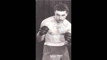 El boxeador checo Laszlo Papp