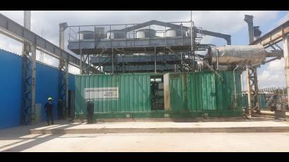 Motores de la empresa eléctrica en Isla de la Juventud.