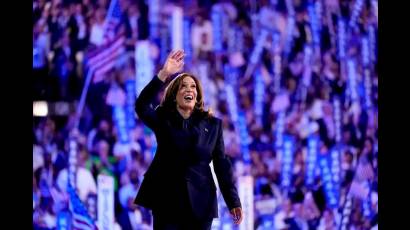 Kamala Harris en la Convención Nacional Demócrata