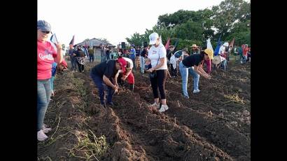Las federadas villaclareñas realizaron un trabajo voluntario.
