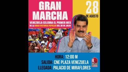 Convocatoria a marchas en respaldo a la constitucionalidad en Venezuela