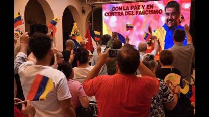 Jornada solidaria con Venezuela en la embajada en La Habana