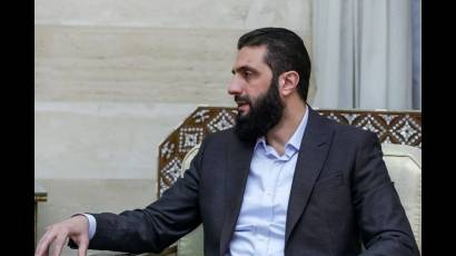 Ahmed al Sharaa, quien encabeza el grupo Hayat Tahrir al Sham (HTS)