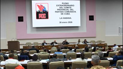 Pleno Extraordinario del Comité Provincial del Partido en La Habana