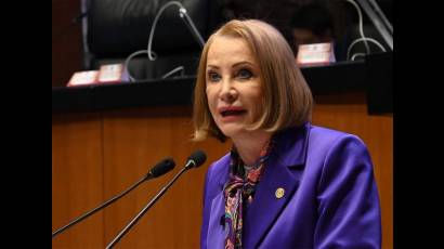 Laura Itzel Castillo, presidenta del Senado, exaltó la potestad soberana del gobierno de México para mantener sus vínculos comerciales y solidarios con Cuba