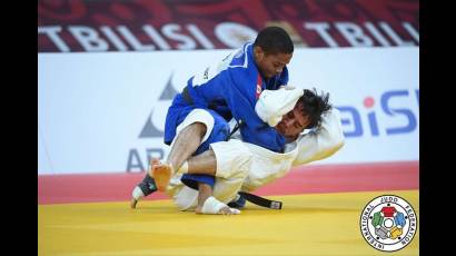 Charon ante el costarricense Sancho en el Grand Slam de Tbilisi 2024.