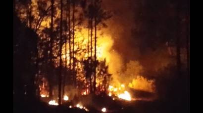 Incendio en Pinar del Río