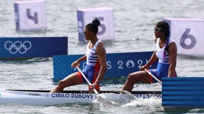 Canoístas cubanas