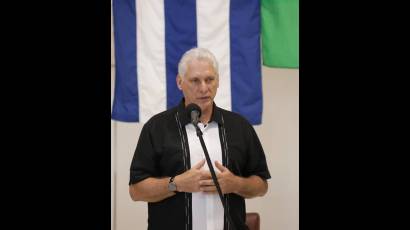 Presidente cubano en Encuentro de solidaridad con Cuba en Pinar del Río en vísperas del aniversario 73 del asalto a los cuarteles Moncada y Carlos Manuel de Céspedes