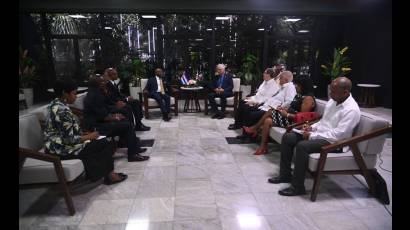 Recibe Díaz-Canel al Primer Ministro de la República de Namibia