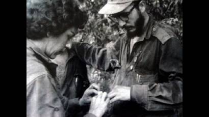 Fidel y Celia en la Sierra Maestra.