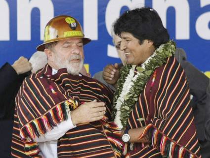 Luiz Inácio Lula da Silva y Evo Morales