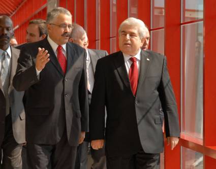 Llegada a La Habana del presidente de Chipre, Demetris Christofias 