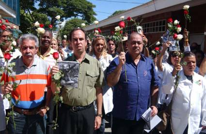 Cubanos en Venezuela rindieron homenaje póstumo a Juan Almeida Bosque
