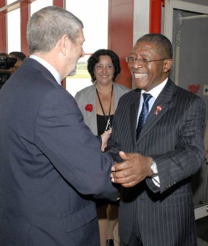  Primer Ministro de Lesotho a su llegada a Cuba