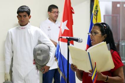 Colaboradores cubanos en Venezuela recuerdan el crimen de Barbados
