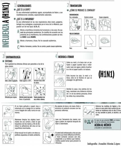 Infografía de la H1N1