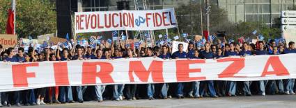Jóvenes cubanos ratifican su respaldo a la Revolución cubana