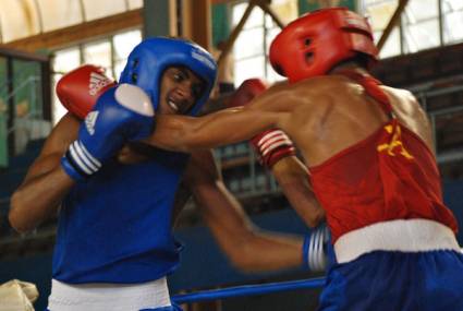 Boxeadores juveniles cubanos se preparan en Anapa