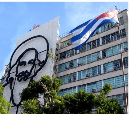 Imagen de Camilo en la Plaza de la Revolución