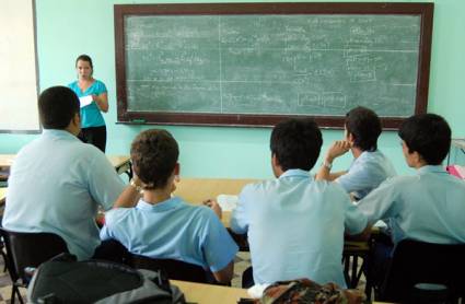 Estudiantes de la enseñanza preuniversitaria