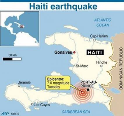 Epicentro del sismo