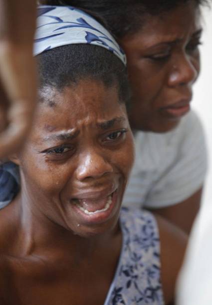 Muchas lágrimas se derraman tras el terremoto en Haití