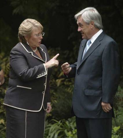 Bachelet y Piñera