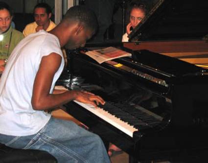 El pianista Rolando Luna