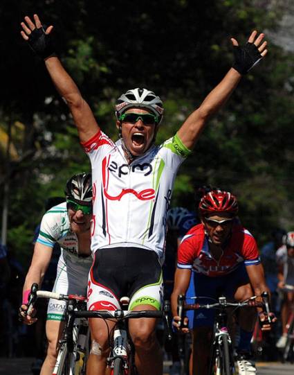 Jaime Castañeda ganador de la segunda etapa de la Vuelta Ciclística a Cuba