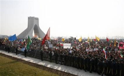 Celebración de la Revolución en Irán