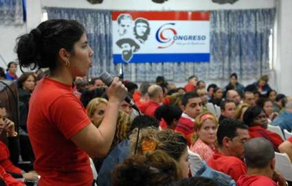 Asamblea provincial IX Congreso de la UJC en Matanzas