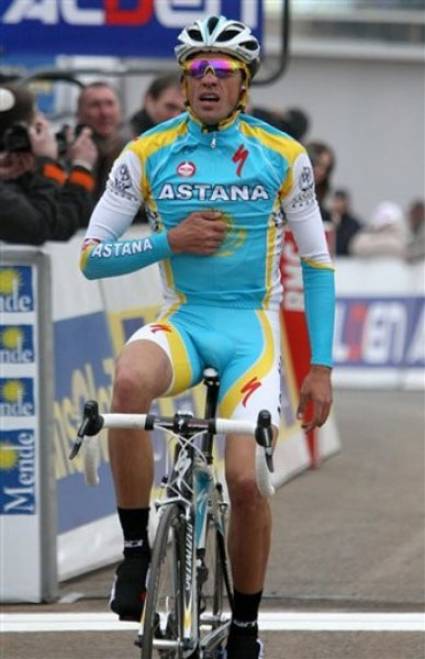 Alberto Contador en la carrera París-Niza