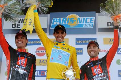 Alberto Contador gana la clásica ciclística París-Niza 2010