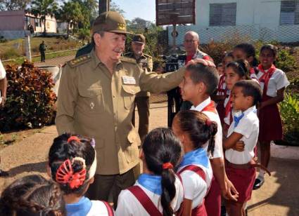 Raúl Castro en Santiago de Cuba