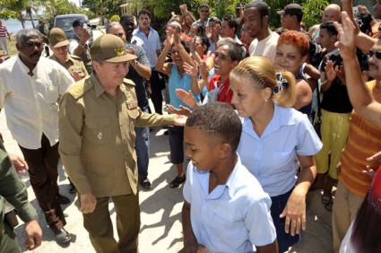 Raúl Castro en Guantánamo