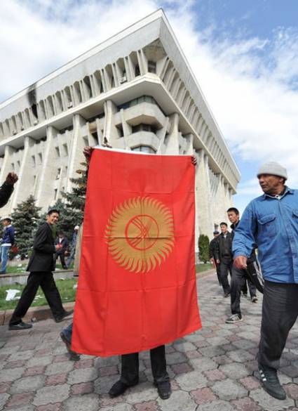 Manifestaciones en Kirguizistan
