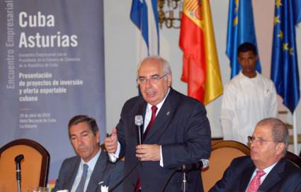 Inauguración de un encuentro empresarial entre Cuba y Asturias