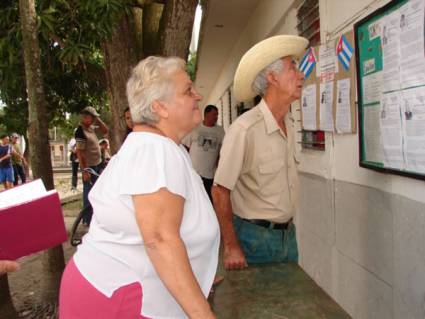 Votaciones del proceso electoral en Cienfuegos