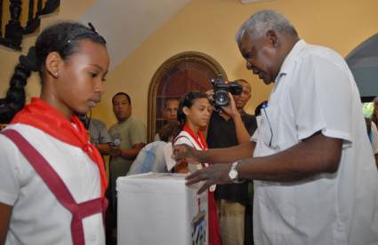 Votaciones del proceso electoral en el municipio de Playa