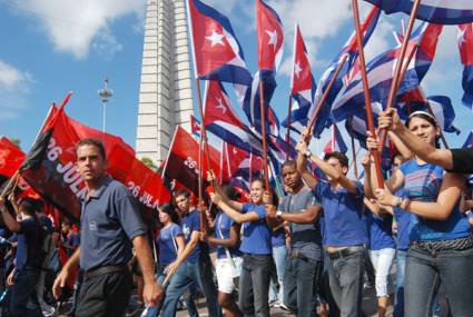 Los jóvenes cubanos protagonistas en el Primero de Mayo