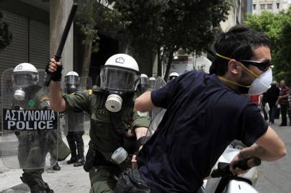 Represión en Grecia