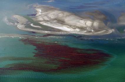 Mancha de petróleo en el Golfo de México