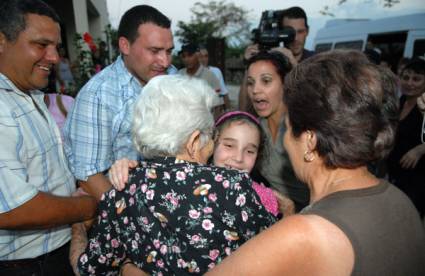 Rafael Izquierdo Portal  junto a su familia