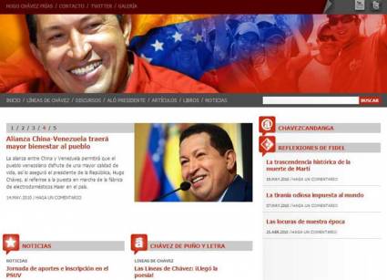 Página personal del Presidente Hugo Chávez