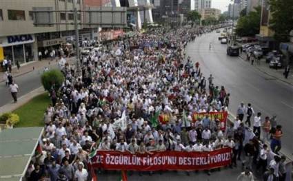 Protestas contra ataque israelí a Flotilla de la libertad