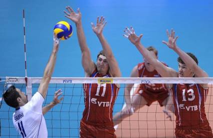 Rusia vs Italia en la Liga Mundial de Voleibol