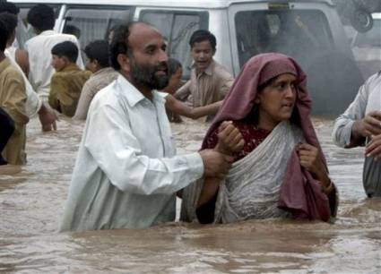 Intensas lluvias en Paquistán