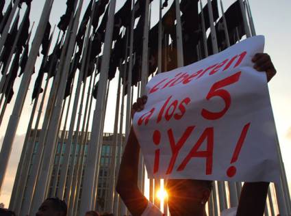 Evento que se pronunció por la liberación de los cinco antiterroristas cubanos prisioneros en Estados Unidos